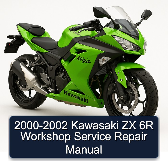 2000-2002 Kawasaki ZX 6R Workshop Manual de servicio y reparación