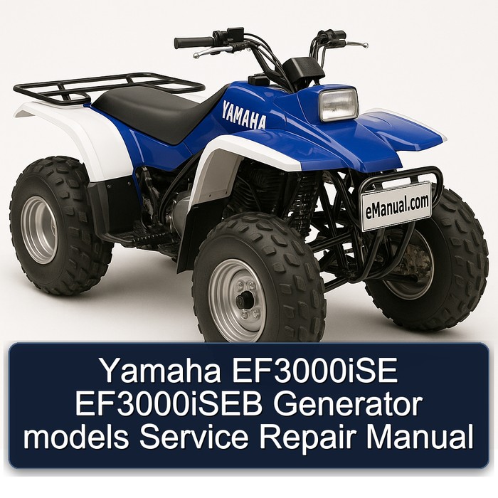 Yamaha EF3000iSE EF3000iSEB Generator models Service Repair Manual