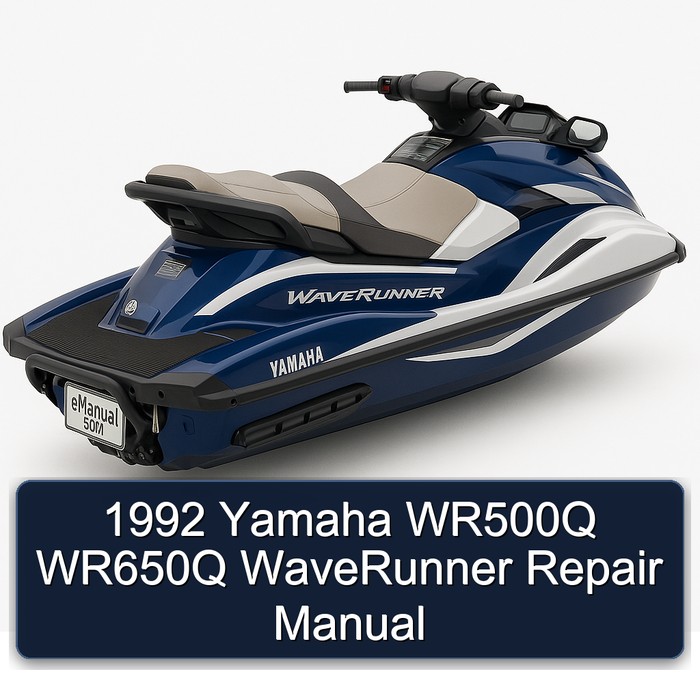 1992 Yamaha WR500Q WR650Q WaveRunner Repair Manual