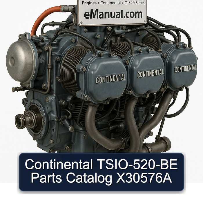 Continental TSIO-520-BE Parts Catalog X30576A