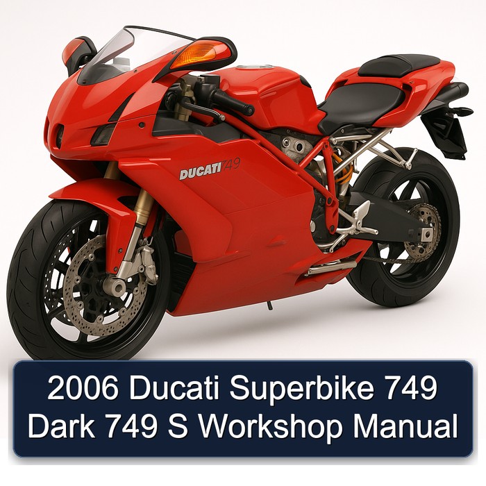 2006 Ducati Superbike 749 Dark 749 S Workshop Manual