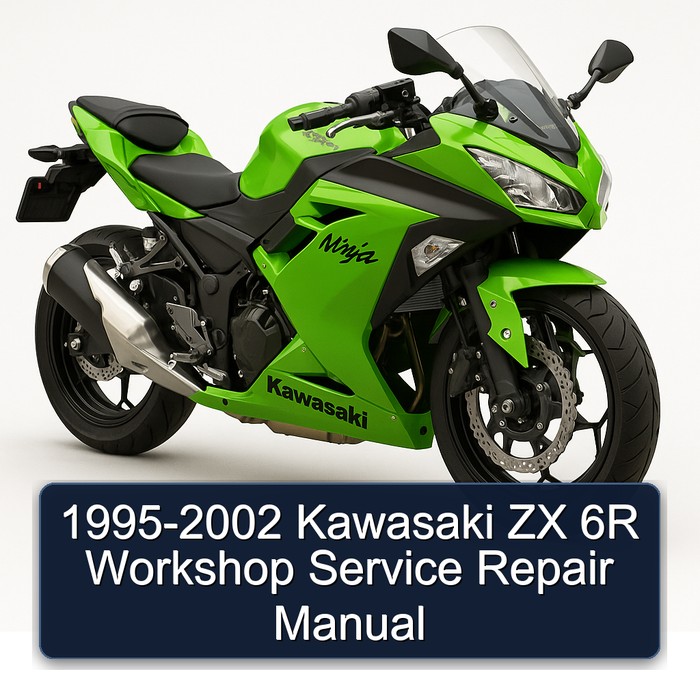 1995-2002 Kawasaki ZX 6R Workshop Manual de servicio y reparación