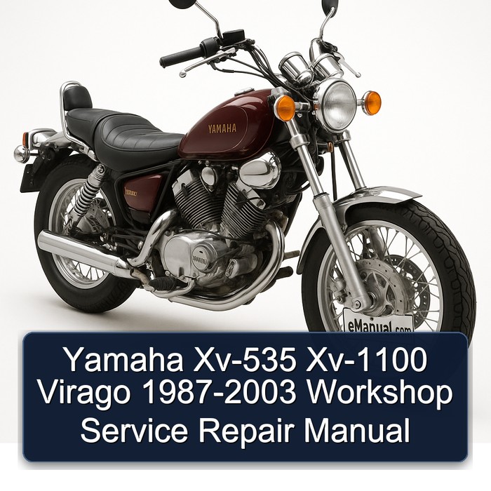 Yamaha Xv-535 Xv-1100 Virago 1987-2003 Workshop Manual de servicio y reparación