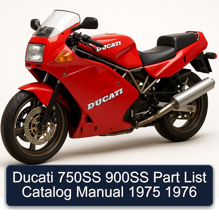 Ducati 750SS 900SS Part List Catalog Manual 1975 1976