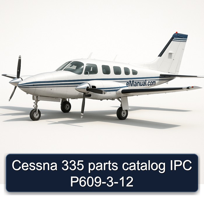 Cessna 335 parts catalog IPC P609-3-12