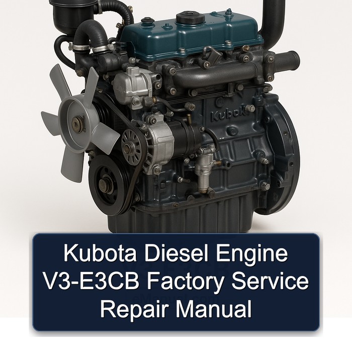 Kubota Diesel Engine V3-E3CB Factory Manual de servicio y reparación