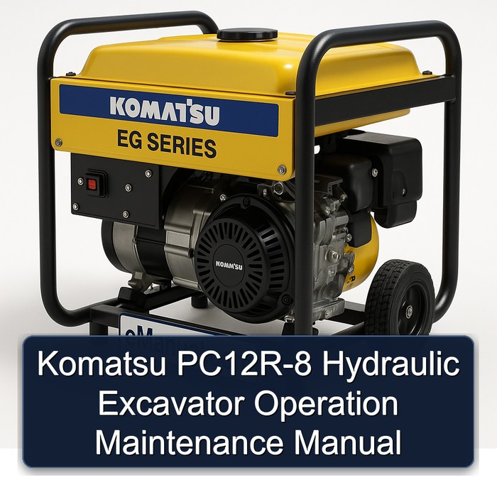 Komatsu PC12R-8 Hydraulic Excavator Operation Maintenance Manual