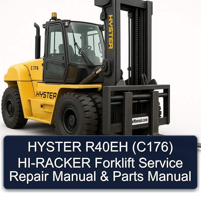 HYSTER R40EH (C176) HI-RACKER Gabelstapler: Service- und Ersatzteilhandbuch