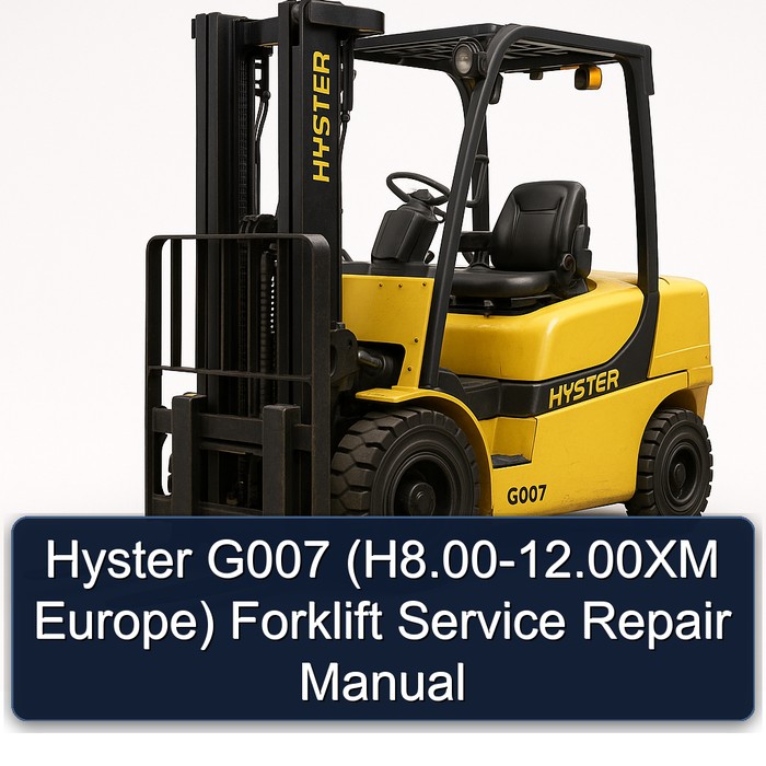 Hyster G007 (H8.00-12.00XM Europa) Gabelstapler-Service-Handbuch