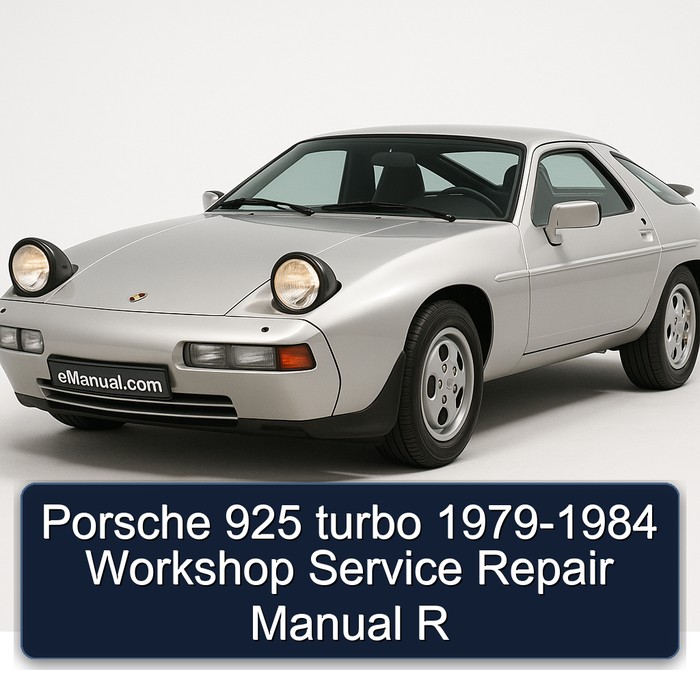 Porsche 925 turbo 1979-1984 Workshop Manual de servicio y reparación R