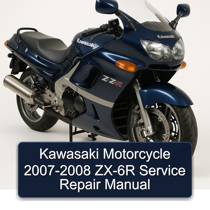 Kawasaki Motorcycle 2007-2008 ZX-6R Manual de servicio y reparación