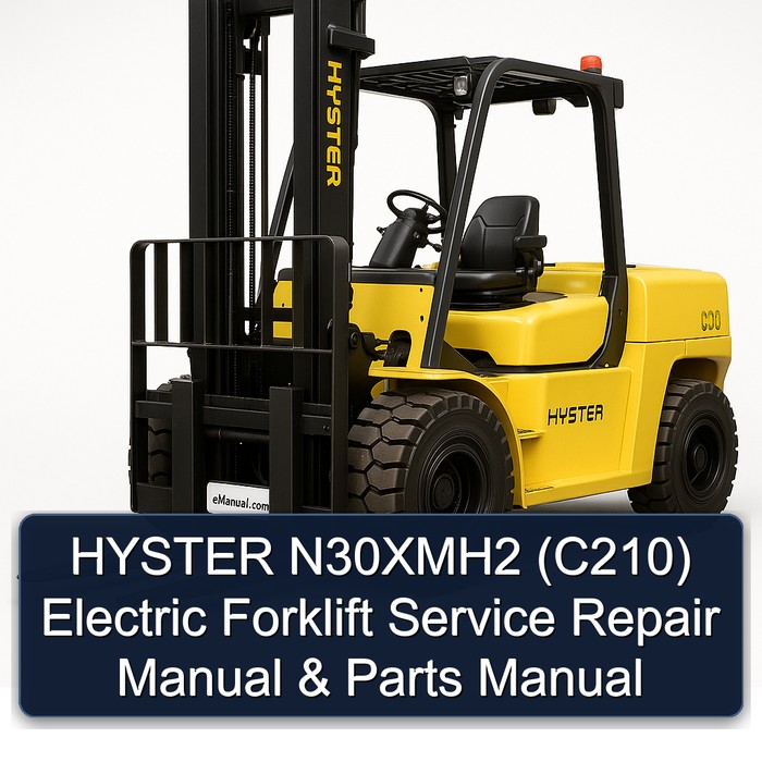 HYSTER N30XMH2 (C210) Elektro-Gabelstapler Service- und Ersatzteilhandbuch