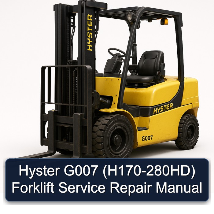 Hyster Gabelstapler G007 (H170-280HD) Service- und Reparaturhandbuch