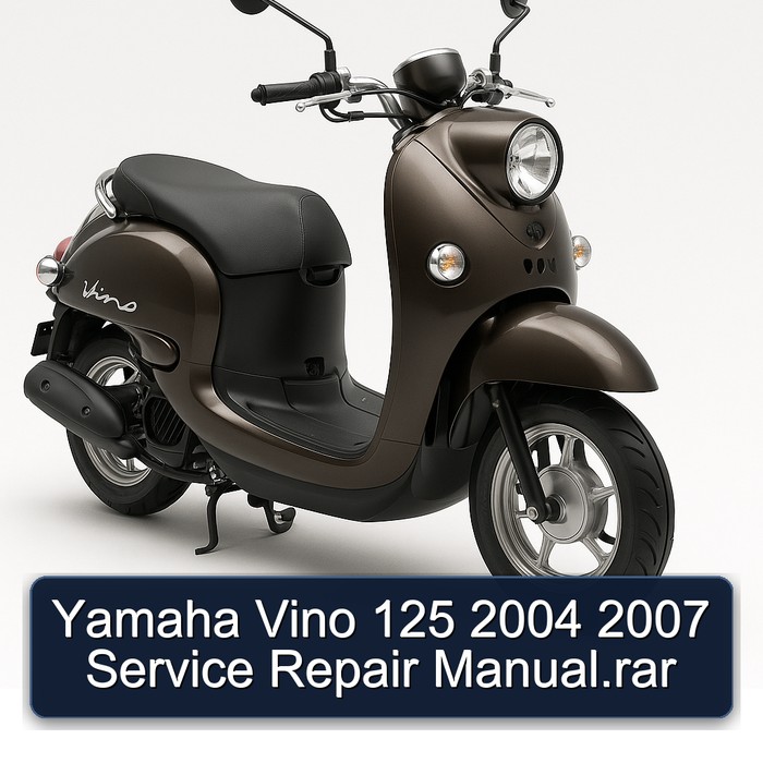 Yamaha Vino 125 2004 2007 Manual de servicio y reparación.rar