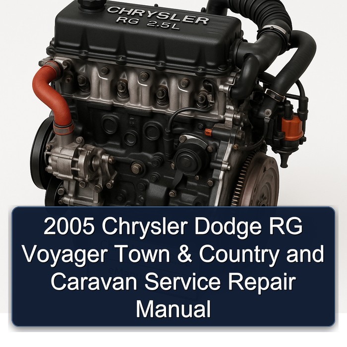 2005 Chrysler Dodge RG Voyager Town & Country and Caravan Manual de servicio y reparación
