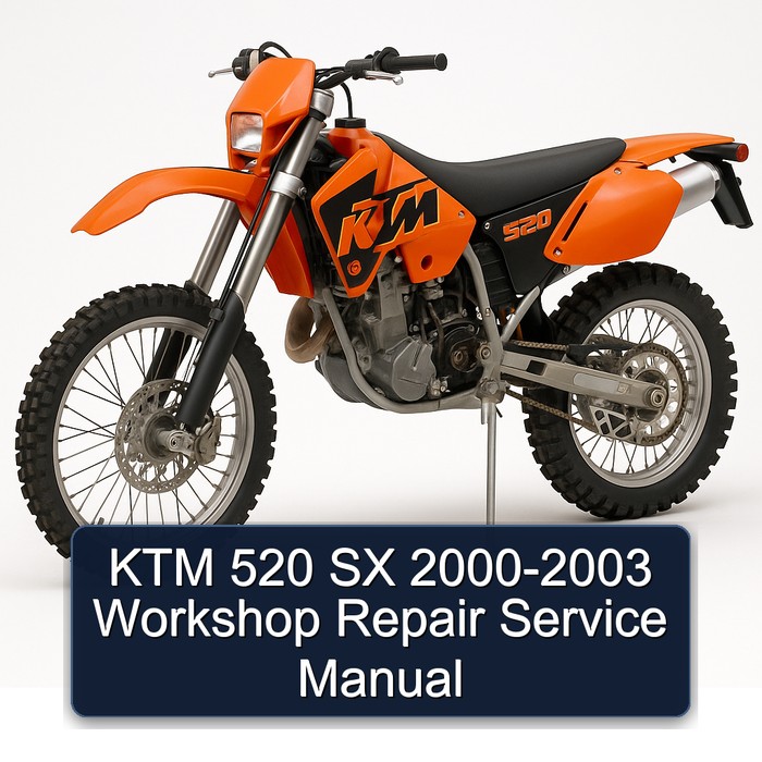 KTM 520 SX 2000-2003 Workshop Repair Service Manual