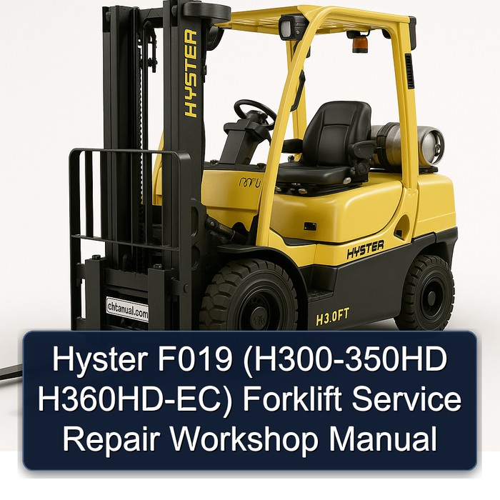 Manual de Servicio y Reparación de Montacargas Hyster F019 (H300-350HD, H360HD-EC)