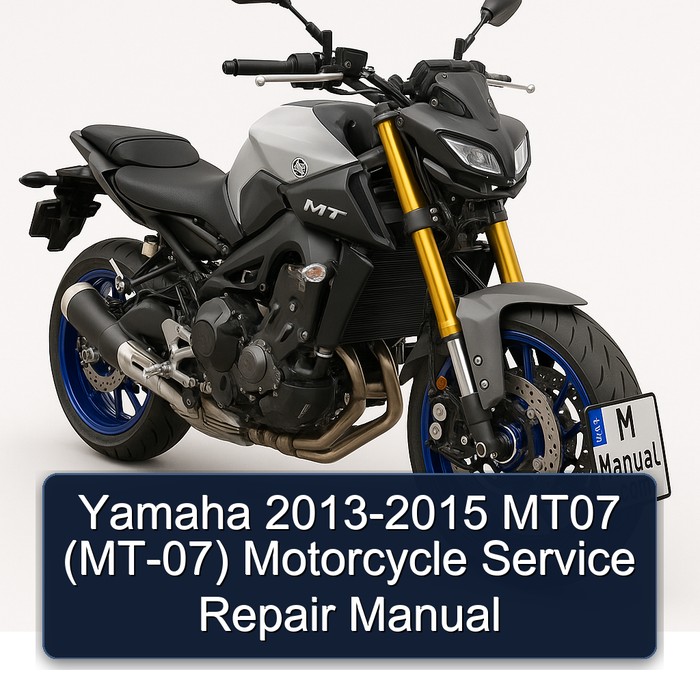 Yamaha 2013-2015 MT07 (MT-07) Motorcycle Manual de servicio y reparación