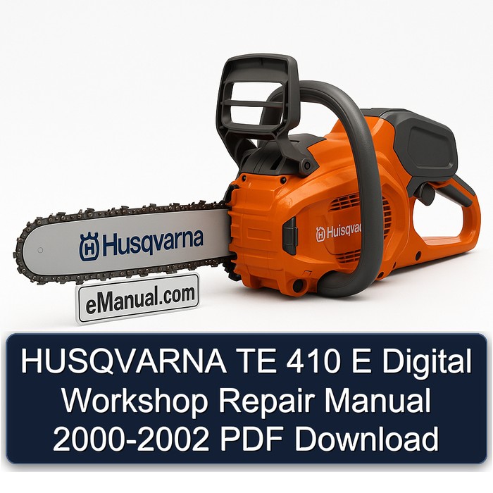 HUSQVARNA TE 410 E Digital Workshop Repair Manual 2000-2002 PDF Download