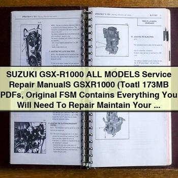 Suzuki Gsx-R1000 All Models Workshop Service Repair Manual PDF Download