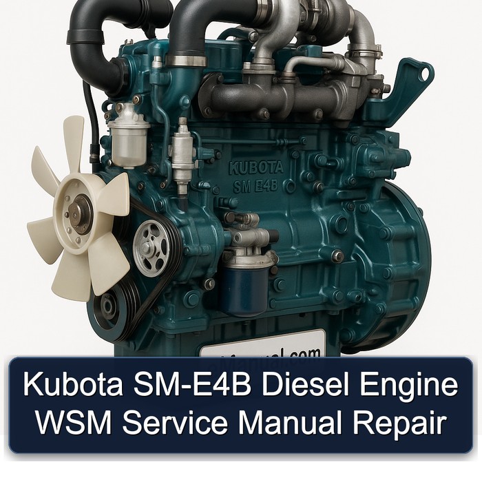 Kubota SM-E4B Diesel Engine WSM Service Manual Repair