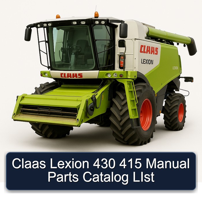 Claas Lexion 430 415 Manual Parts Catalog LIst