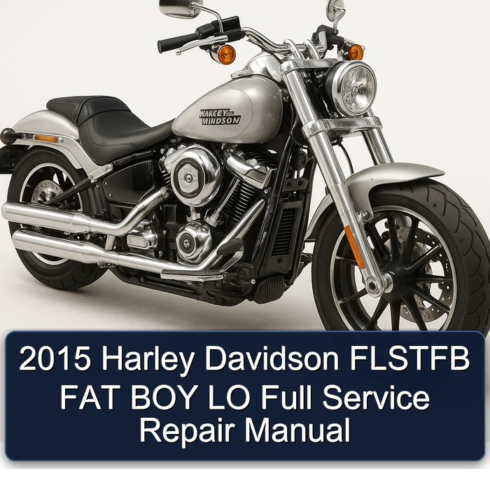 2015 Harley Davidson FLSTFB FAT BOY LO Full Manual de servicio y reparación