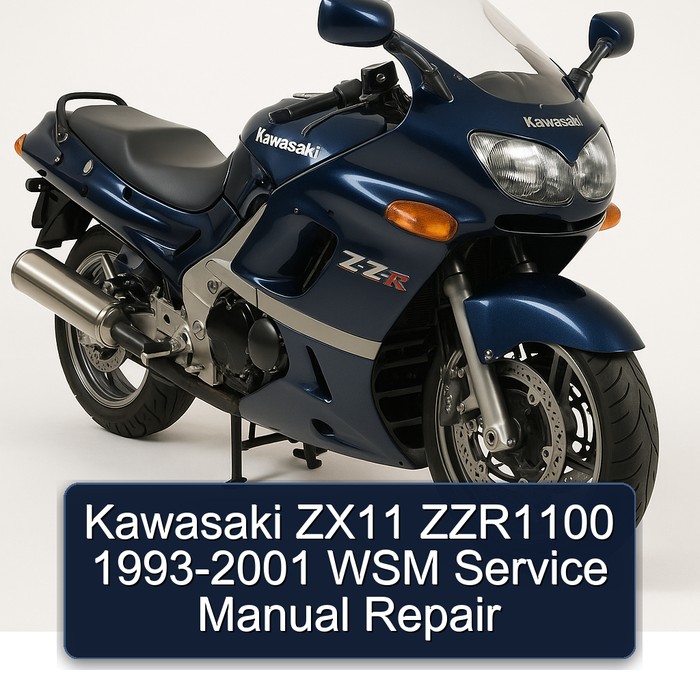 Kawasaki ZX11 ZZR1100 1993-2001 WSM Service Manual Repair