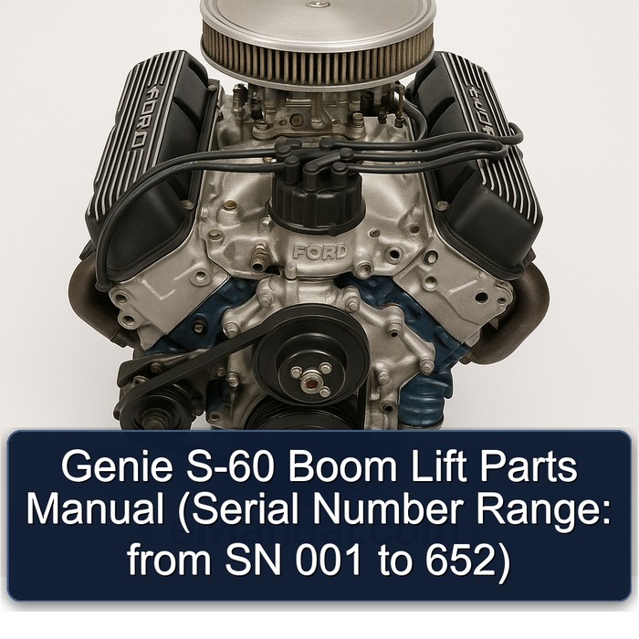 Genie S-60 Boom Lift Parts Manual (Serial Number Range: from SN 001 to 652) 