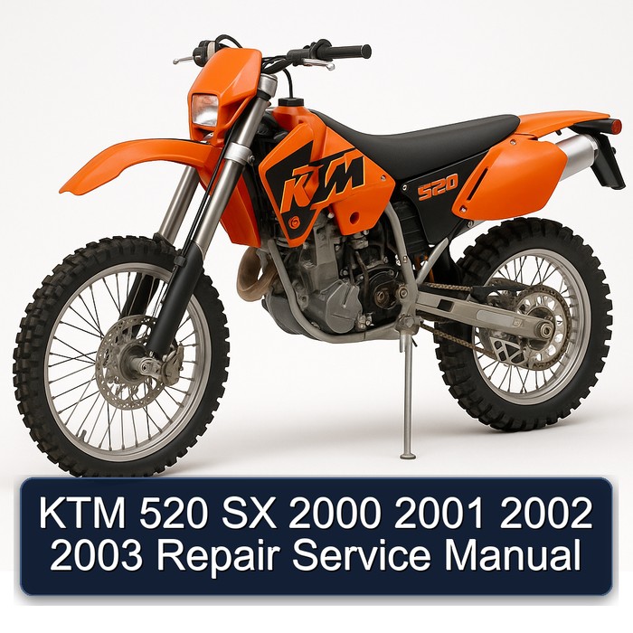 KTM 520 SX 2000 2001 2002 2003 Repair Service Manual