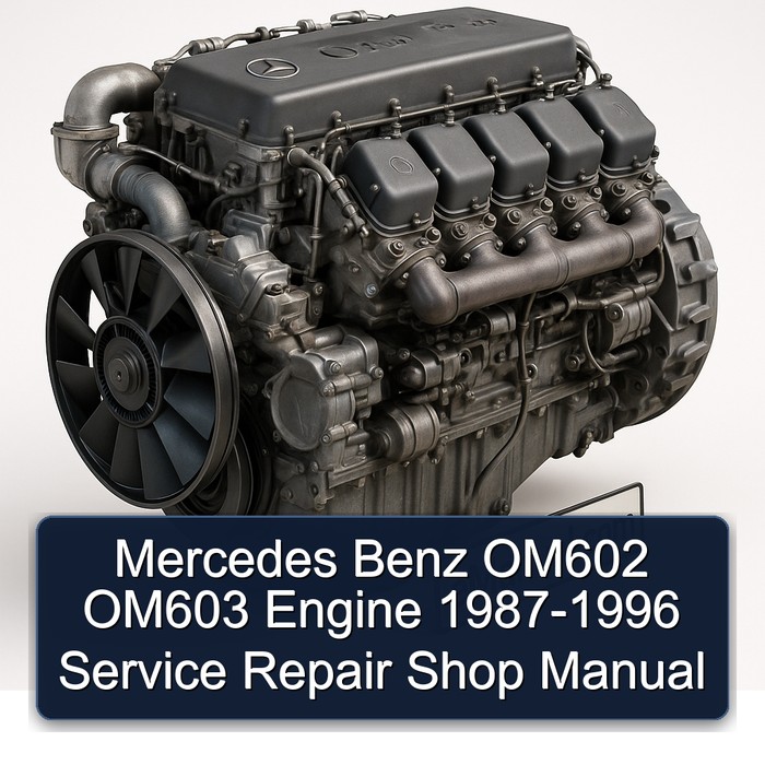 Mercedes Benz OM602 OM603 Engine 1987-1996 Service Repair Shop Manual 
