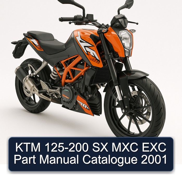 KTM 125-200 SX MXC EXC Part Manual Catalogue 2001