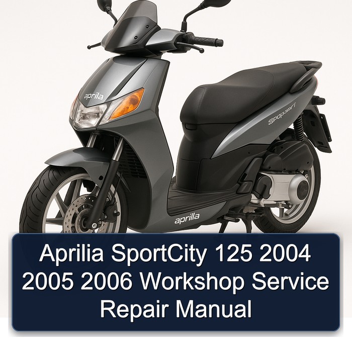 Aprilia SportCity 125 2004 2005 2006 Workshop Manual de servicio y reparación