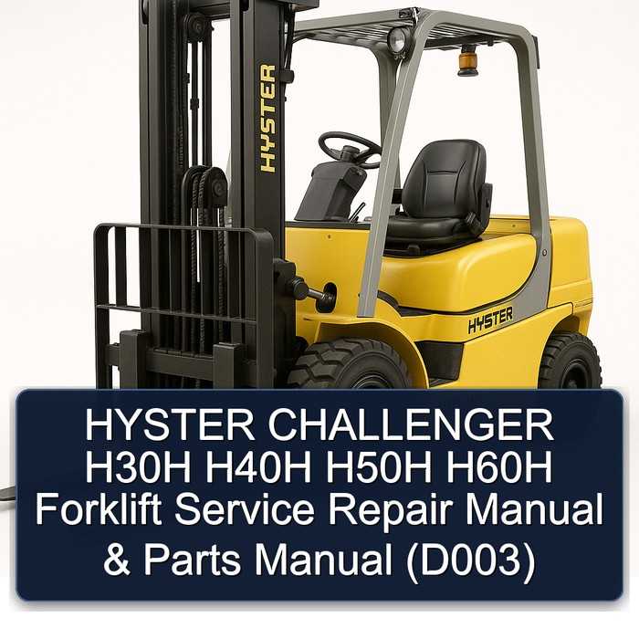 Hyster Challenger H30-H60 Gabelstapler Service- und Ersatzteilhandbuch