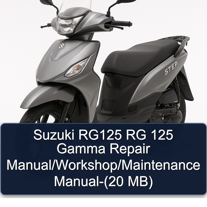 Suzuki RG125 RG 125 Gamma Repair Manual/Workshop/Maintenance Manual-(20 MB)
