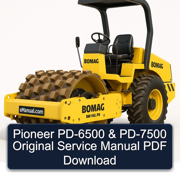 Pioneer Pd-6500 & Pd-7500 Workshop Service Repair Manual PDF Download