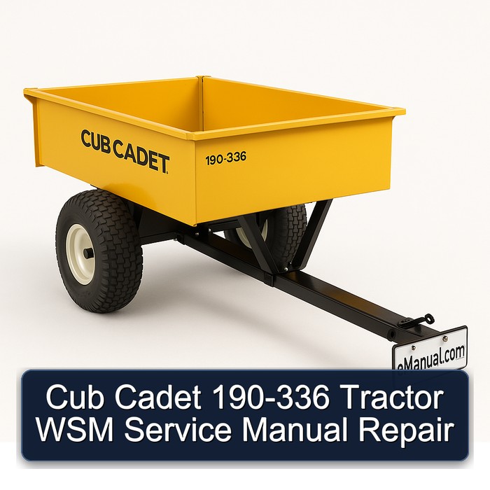 Cub Cadet 190-336 Tractor Workshop Service Repair Manual PDF Download