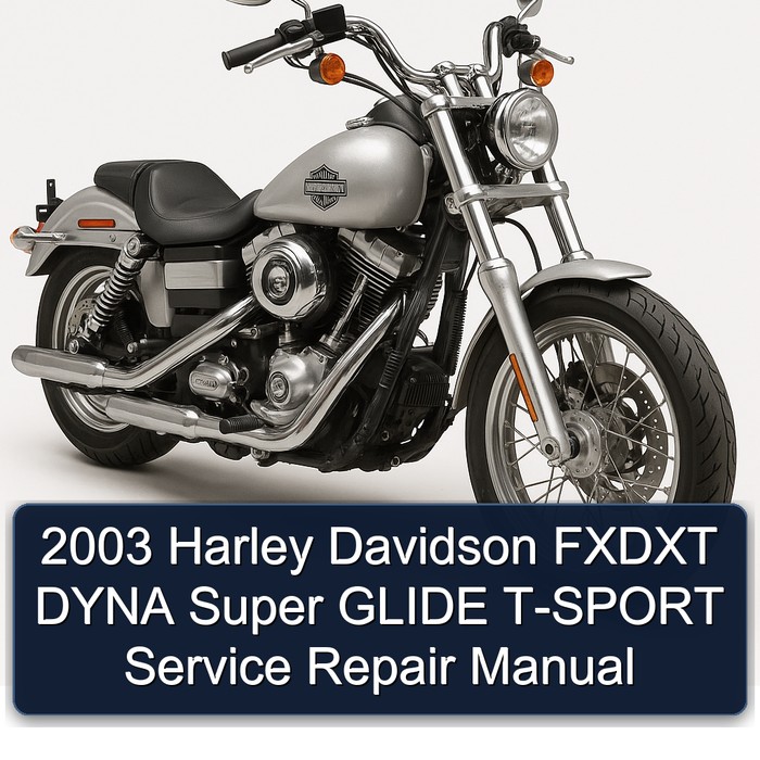 2003 Harley Davidson FXDXT DYNA Super GLIDE T-SPORT Manual de servicio y reparación