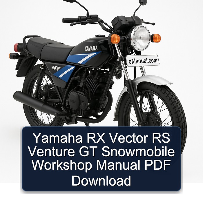 Yamaha RX Vector RS Venture GT Schneemobil Werkstatt Handbuch PDF Download