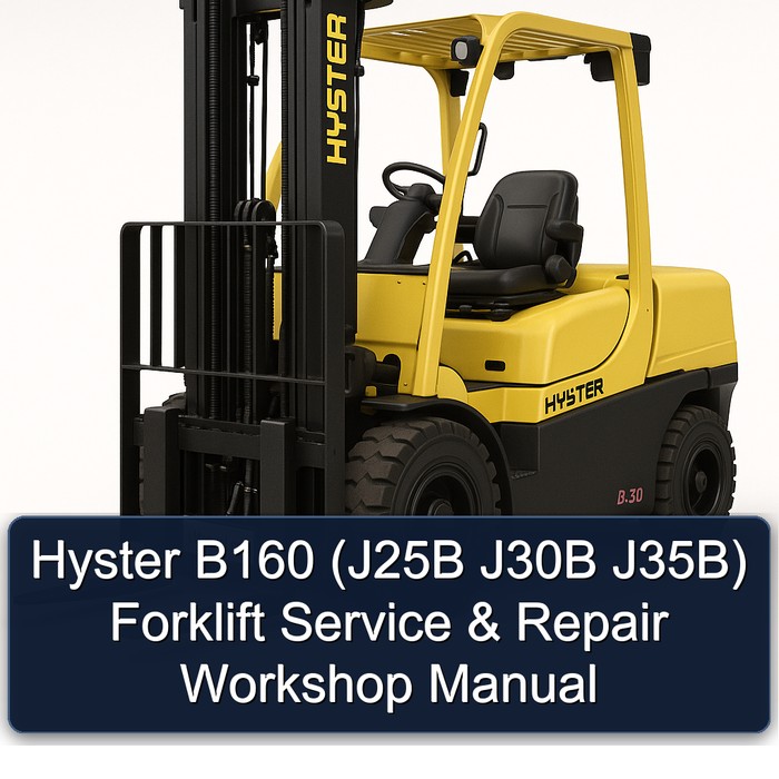 Manual de Servicio y Reparación de Montacargas Hyster B160 (J25B, J30B, J35B)