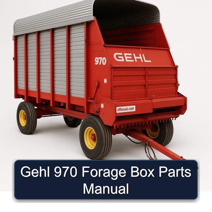 Gehl 970 Forage Box Parts Catalog PDF Download