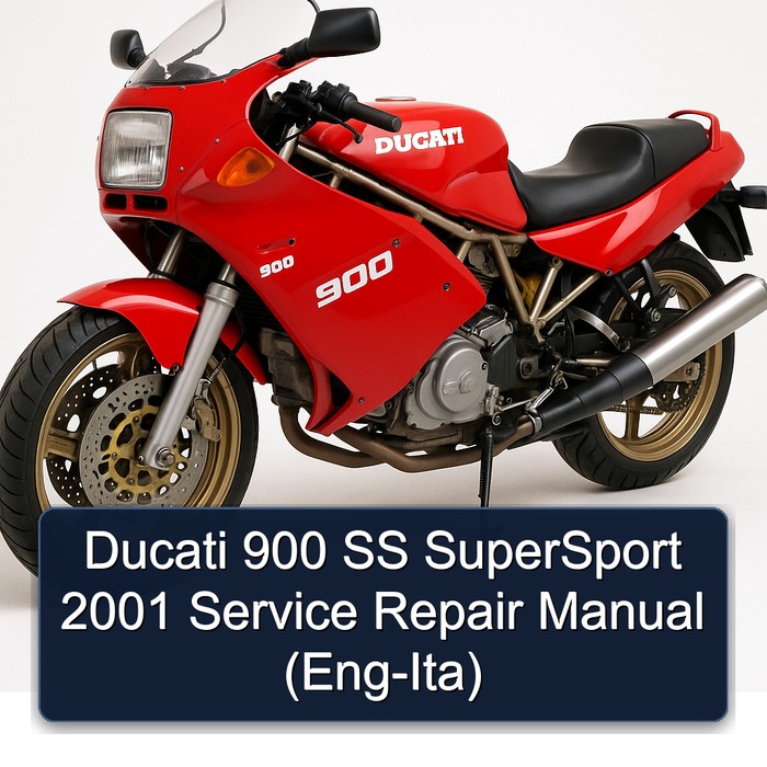 Ducati 900 SS SuperSport 2001 Manual de servicio y reparación (Eng-Ita)