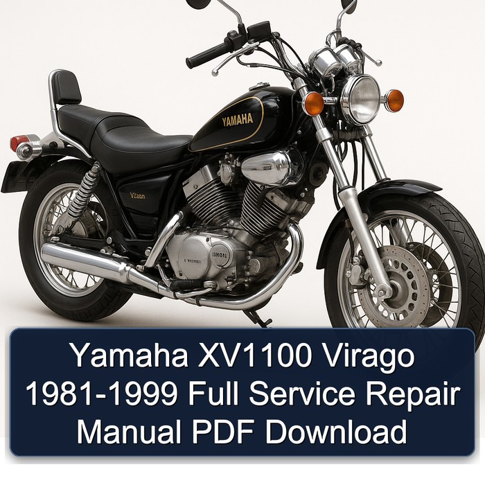 Yamaha XV1100 Virago 1981-1999 Full Manual de servicio y reparación PDF Download