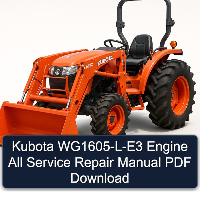 Kubota WG1605-L-E3 Motor: Werkstatt-Handbuch (PDF)