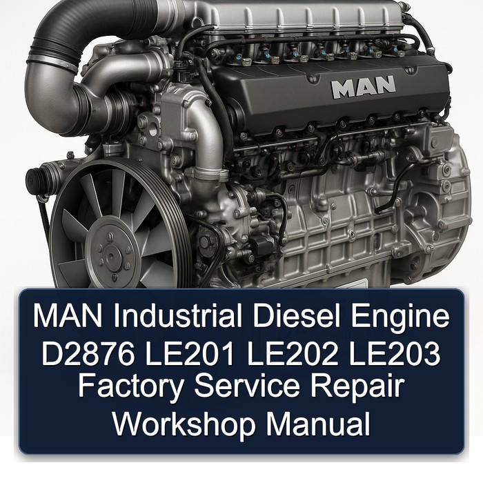 MAN Industrial Diesel Engine D2876 LE201 LE202 LE203 Factory Service Repair Workshop Manual
