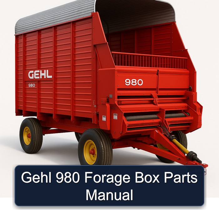 Gehl 980 Forage Box Parts Catalog PDF Download