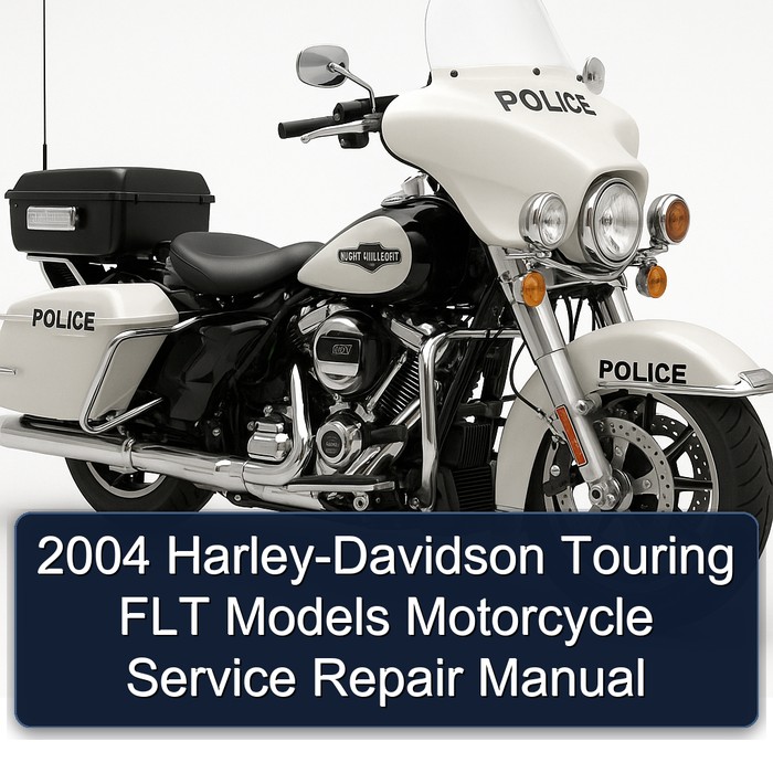 2004 Harley-Davidson Touring FLT Models (FLHT FLHC FLHU FLHR FLHC FLHS FLTR FLHP & FLHTP police FLHTCSE) Motorcycle Manual de servicio y reparación