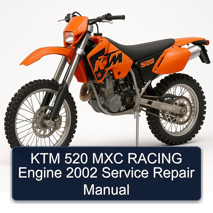 KTM 520 MXC RACING Engine 2002 Manual de servicio y reparación