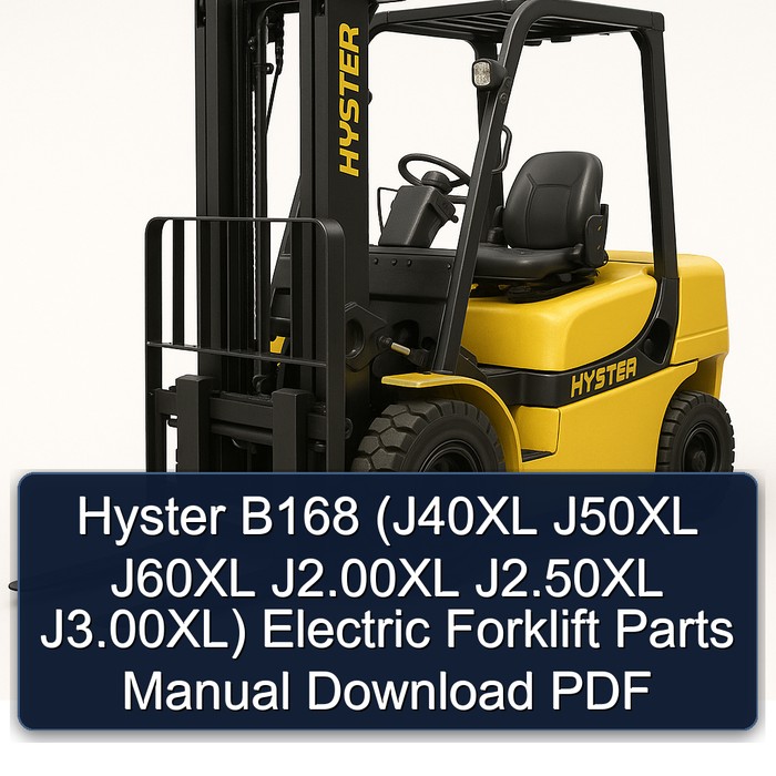 Hyster B168 Elektro-Gabelstapler Ersatzteilhandbuch (PDF)