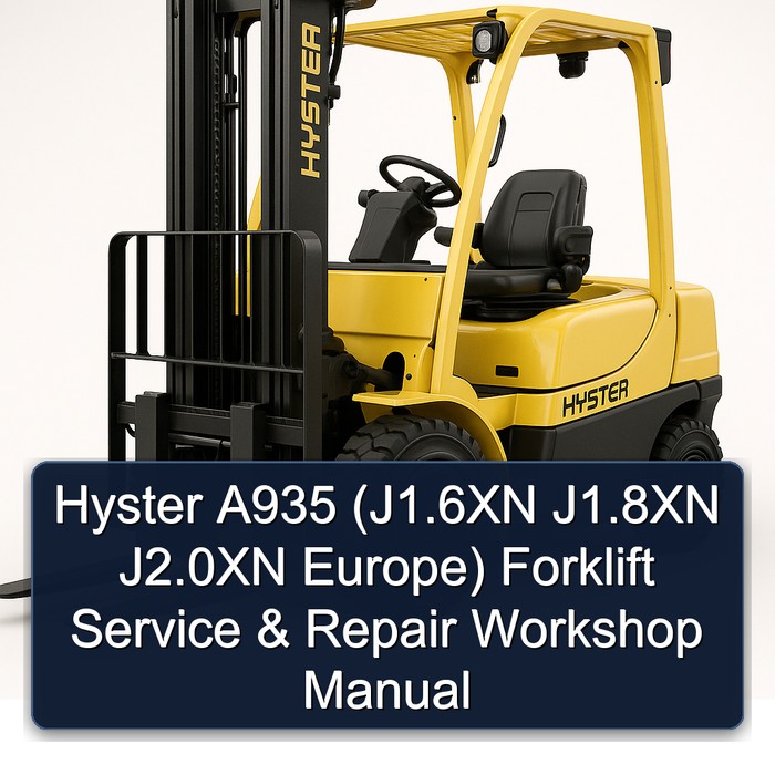 Hyster A935 Werkstatt-Handbuch (Europa)